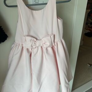 Janie and Jack Light Pink Bow-Front Formal Dress